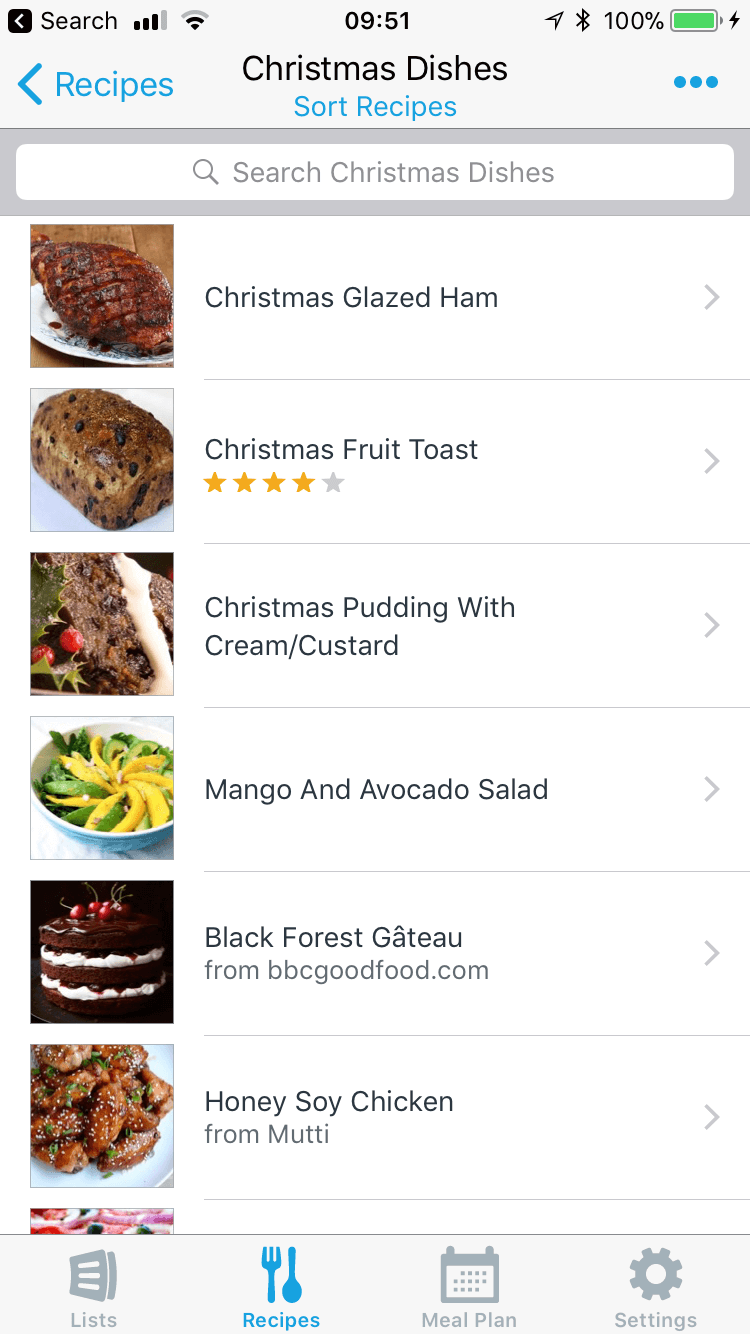 Use AnyList Collections to organise your recipes