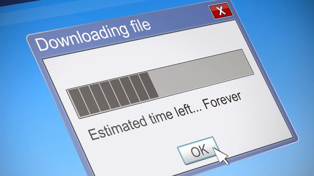 Your Slow Internet Download Estimated Time Left... Forever