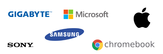 Our laptop repairs covers Gigabyte, Sony, Microsoft Surface, Apple, Samsung, Chromebook and all other major brands.